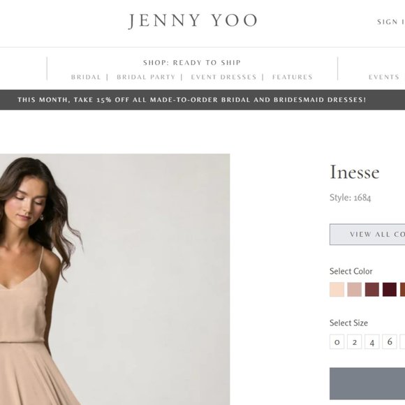 Jenny Yoo Inesse Blackcurrent Bridesmaid Dress 6 - Picture 4 of 7